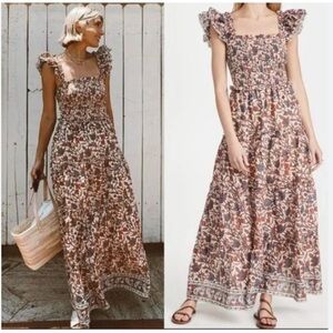 Love the Label Anthropologie Smocked Maxi Dress